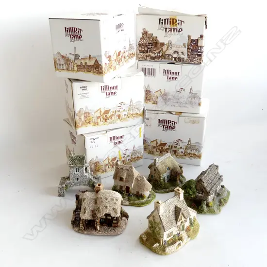 6 LILLIPUT LANE MINIATURE HOUSES. ALL IN ORIGINAL BOXES