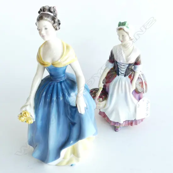 PR ROYAL DOULTON FIGURES, 'MELANIE' & 'PRUE', TALLEST H.205mm