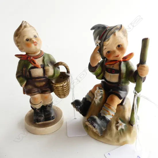 2 HUMMEL BOY FIGURES ONE CHIPPED H130MM