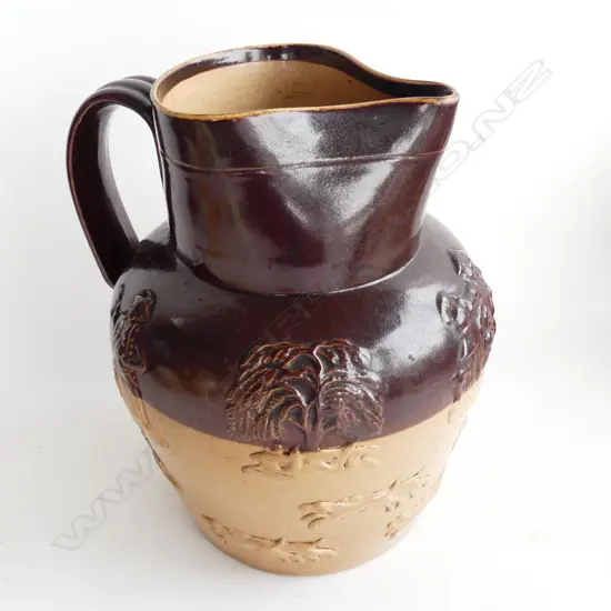 LRG ROYAL DOULTON JUG, LAMBETH WARE, H.220mm