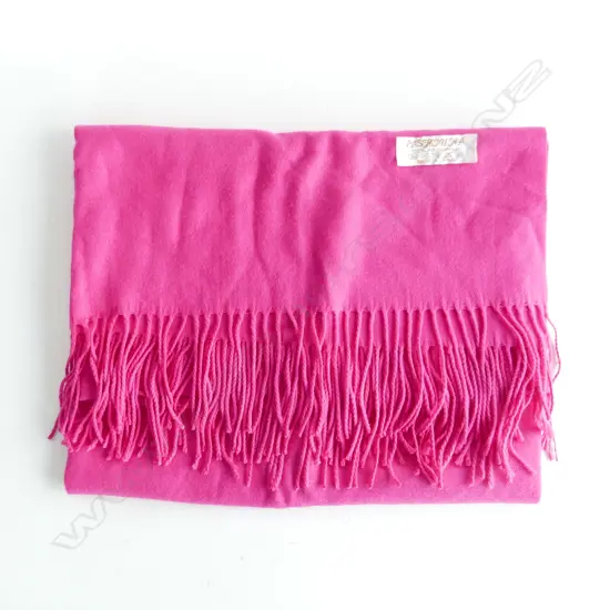 PASHMINA, 100% CASHMERE, DEEP PINK 