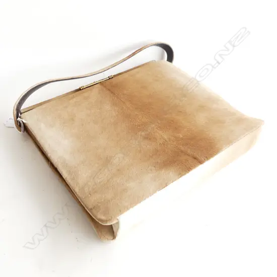 DEERSKIN HANDBAG BY PRADO NEW MEXICO W.320mm