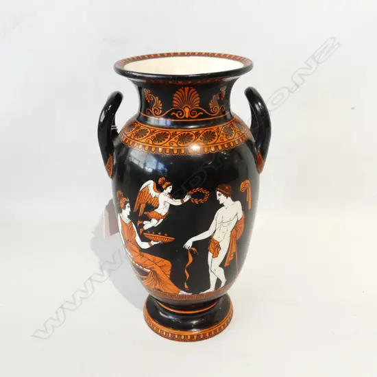 VICTORIAN GREEK STYLE VASE H.215mm PROFESSIONAL REPAIRS 
