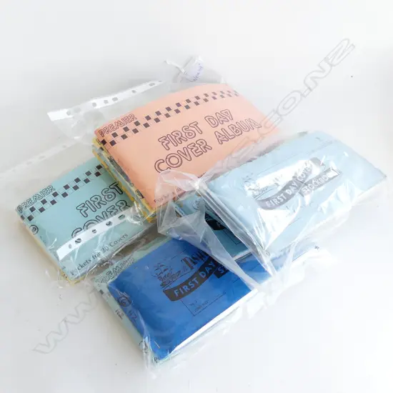 12 NZ FIRST DAY COVER STOCK BOOKS