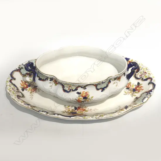 RIDSWAYS ENGLAND CARVING PLATE & SERVING DISH
