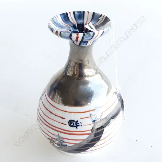 AARON SCYTHE POTTERY SM  TRUMPET TOP VASE H. 130MM