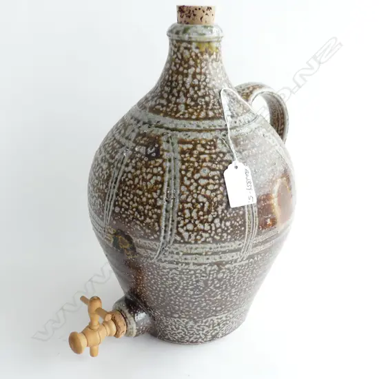 NICK WATERSON SALT GLAZED FLAGON H.330mm