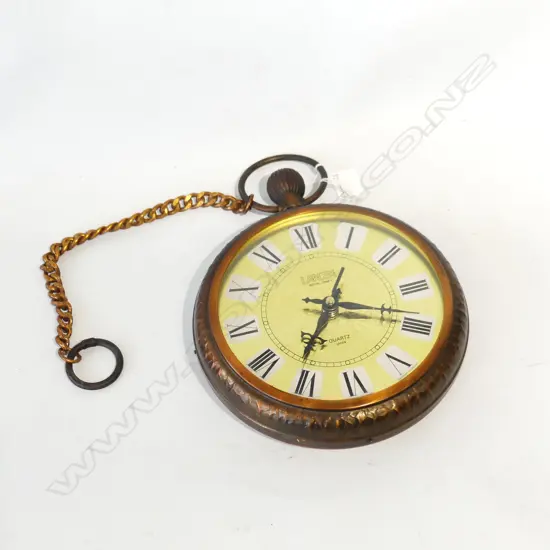 RETRO FOB WATCH WALL CLOCK [QUATZ,WORKING] DIA220MM
