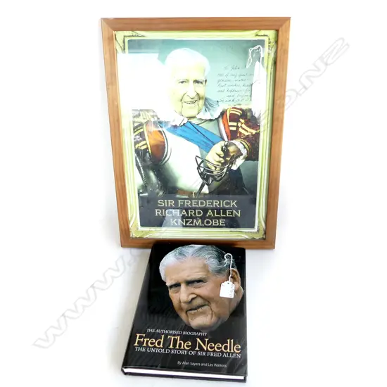 BOOK -'THE STORY OF FRED ALLEN' & DEDICATION TO JOHN LAWRENCE