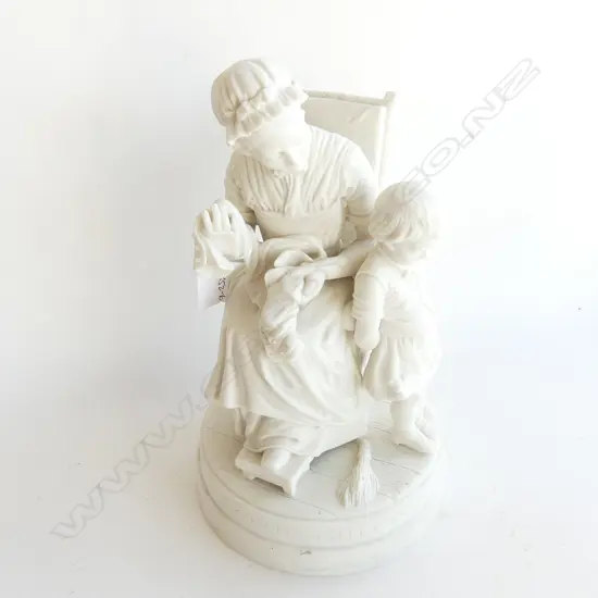 VICT. PARIAN WARE BUST 'YOU NAUGHTY BOY' H.310mm