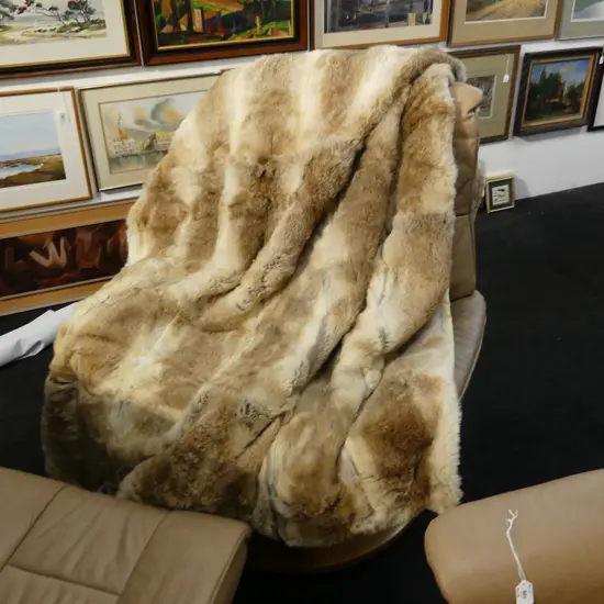 LG RABBIT FUR THROW - COLLEZIONE 1800x1400mm - some shedding