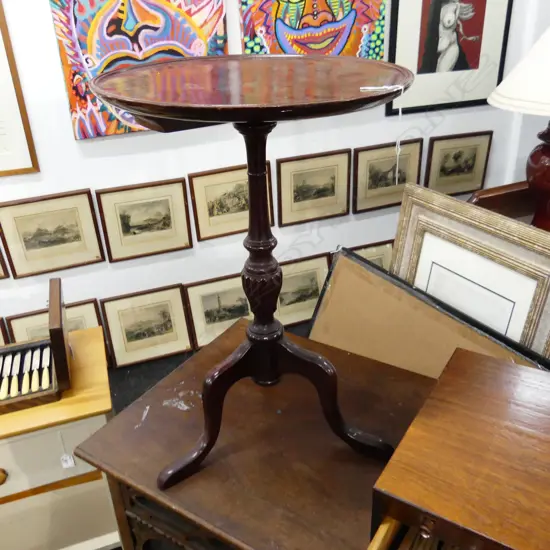 MAHOGANY WINE TABLE H.560mm