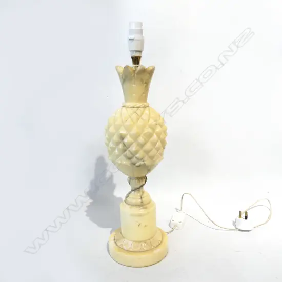 LG ALBASTER PINEAPPLE LAMP H.490mm (no shade)