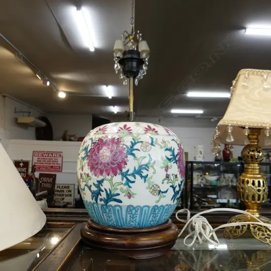 ORIENTAL LAMP H.400mm + non attaching shade