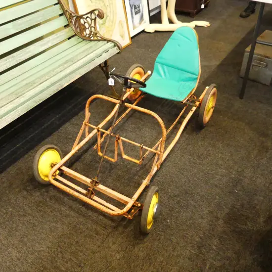 RETRO TROLLEY PEDAL CAR [SOME SMALL RESTORATION NEEDED] L1020MM