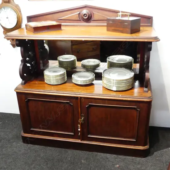 VICTORIAN MAHOGANY DUMB WAITER 1210x450x1275mm