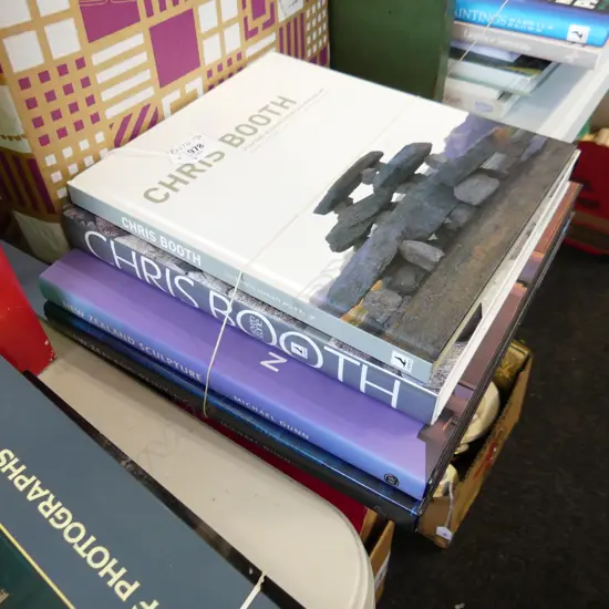 4 NZ ART BOOKS, 2 NZ SCULPTOR CHRIS BOOTH, NZ SCULPTURE & NZ PAINTING BY MICHAEL DUNN