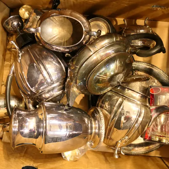 5 PC EP TEASET WITH OTHER EP ITEMS