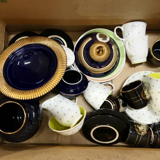 BOX LOT SUSIE COOPER COFFEE SET ETC