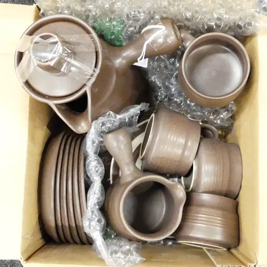 DENBY COFFEE SET w. COFFEE POT H.260mm ETC