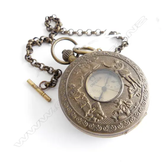 OMEGA POCKET WATCH WORKING POSSIBLY A REPRODUCTION