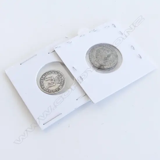 2 OLD COINS: 1686 3d  + ROMAN ?