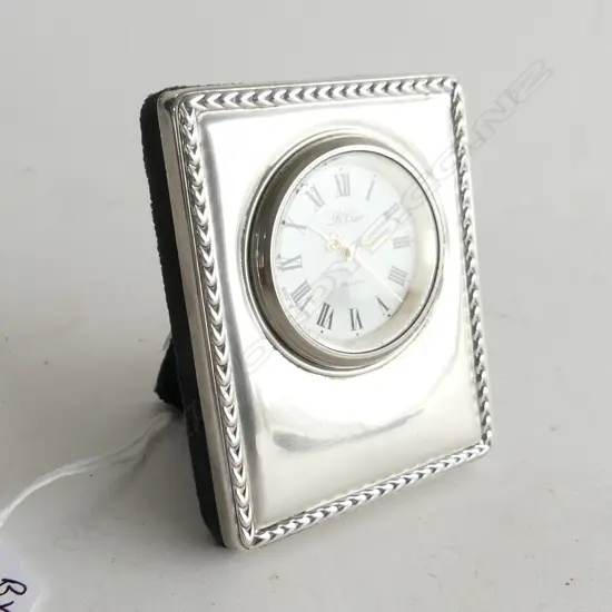 SILVER BEDSIDE CLOCK SHEFFIELD 1994