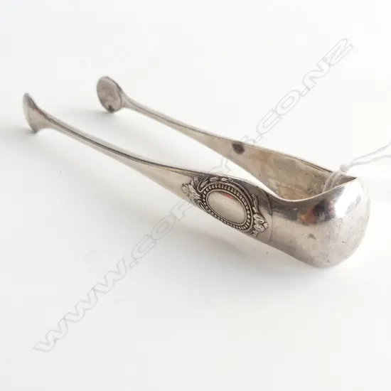 STG SILVER SUGAR TONGS, L. 140MM,  28.38 GMS