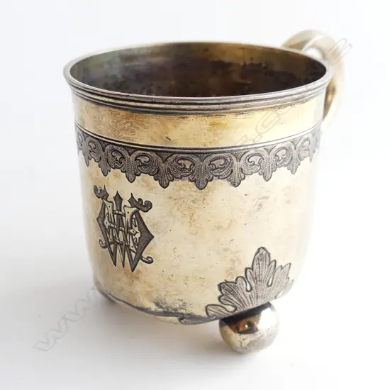  STG SILVER MUG LONDON 1867 127 GRAMS