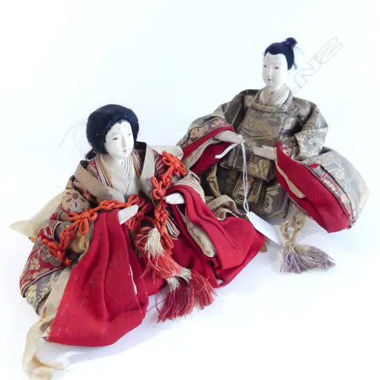 PR JAPANESE EMPEROR & EMPRESS DOLLS H.130mm