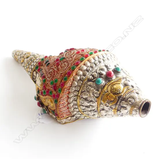 TIBETAN SHELL TRUMPET L.280mm