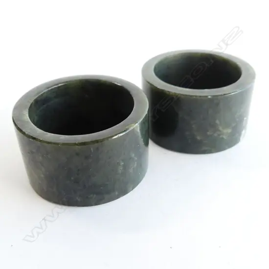 PR POUNAMU (GREENSTONE) NAPKIN RINGS