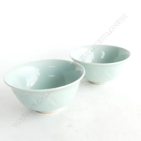 PR CHINESE CELADON BOWLS 125mm dia