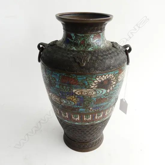 CLOISONNE VASE H.290mm