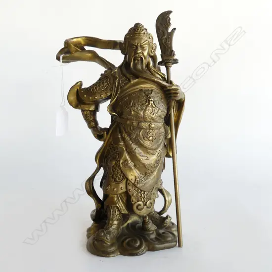 CHINESE BRONZE FIG  WITH PIKE H270MM