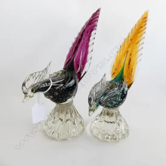 PR ART GLASS (MURANO?) BIRDS H.235mm