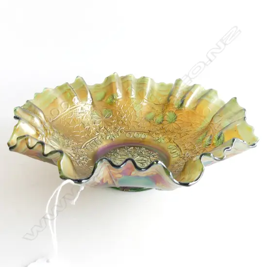 CARNIVAL GLASS BOWL 220mm dia