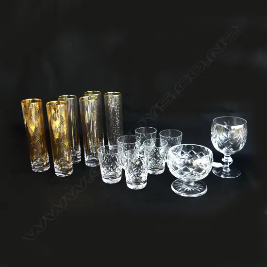 14 ASST. GLASSES; 6 HIGH BALL H.175mm