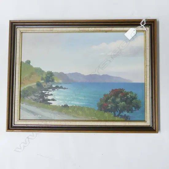 OIL COROMANDLE COAST NEAR TAPU BY JR MAYCLAIR H360 W470MM