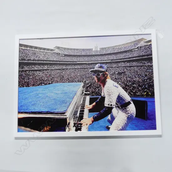 DIGITAL PRINT ON CANVAS; ELTON JOHN DODGER STADIUM CONCERT 1975 480x680mm