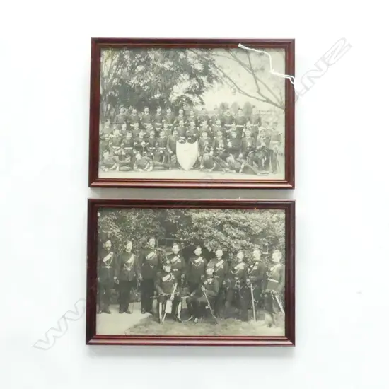 2 OLD REPRINT PHOTOS 19THC MILITARY GROUPS