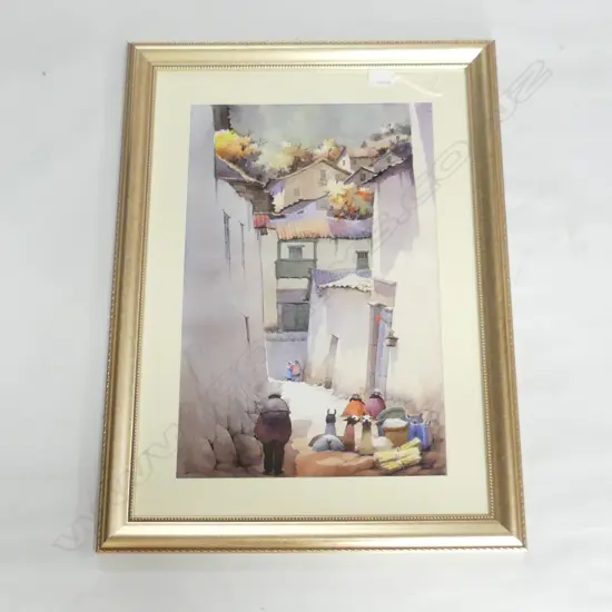 PAULINO ORE  VALENCIA WATER COLOUR (SEE INFO ON BACK) 500 x 320mm