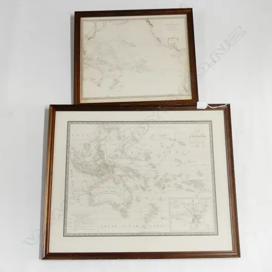 ANDRIVEAU GOUJON - Carte de L’Oceanie d’apres les Paris 1850 - Southeast Asia to New Zealand and the Mendana Islands. With an inset map of the English Settlements in New South Wales. 470 x 580mm