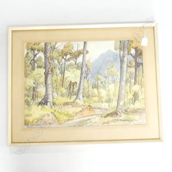 PEGGY SPICER NZ WATERCOLOUR SIGNED
