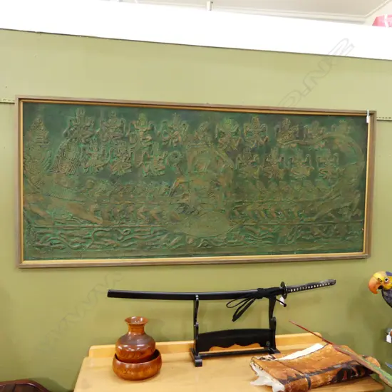 LG INDONESIAN EMBOSSED PAPER ARTWORK - FRAME FAULTED 720x1720mm