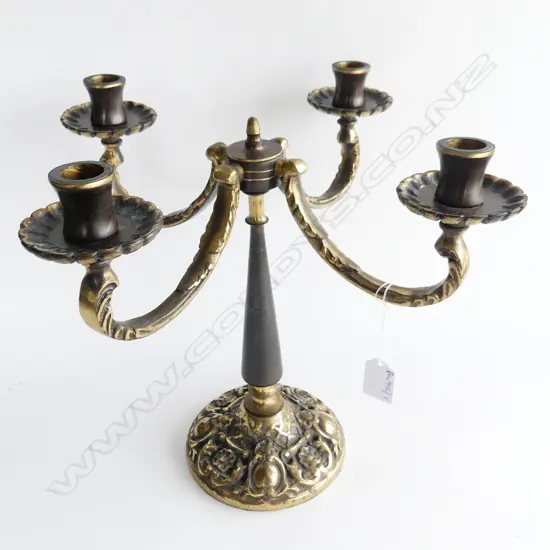 4 ARM BRASS CANDLE HOLDER H.325mm