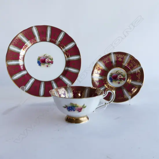 PARAGON CHINA C/S & PLATE FRUIT PAT