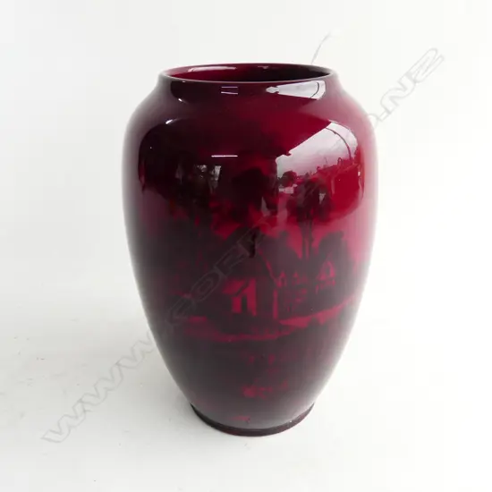 ROYAL DOULTON NOKE FLAMBE VASE H.165mm (Small scratch to back)