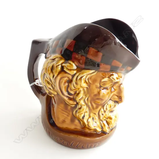 THE MCCALLUM SCOTTISH CHARACTER WHISKY JUG BY ROYAL DOULTON H. 170MM 