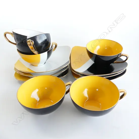 2 SETS 3 WESTMINSTER CHINA CUPS & SAUCERS; WHITE